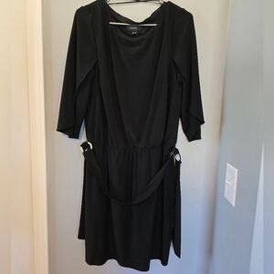 Black Dress with Belt